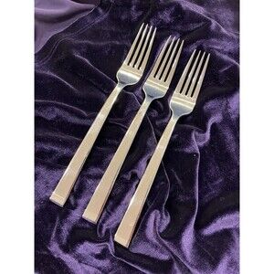 Dansk Meridian Glossy 18/10 Stainless Steel Dinner Forks 8 1/4" Set Of 3